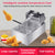 Electric Fryer Multifunctional Intelligent 6L Large Capacity 2500W High Power Stainless Steel Automatic Constant Temperature for Home Commercial Stalls